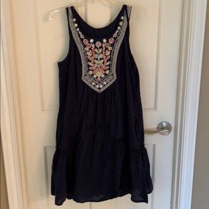 Anthropologie Maeve Boho Blue sundress